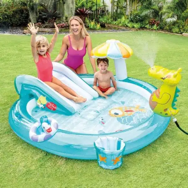 Intex Inflatable Gator Play Center with Slide