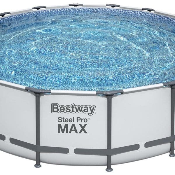 Bestway Steel Pro MAX 16′ x 48″ Frame Above Ground Swimming Pool Set with Sand Filter Pump