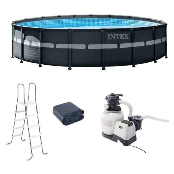 Intex 18′ x 52″ Ultra XTR™ Frame Pool Set with Sand Filter Pump