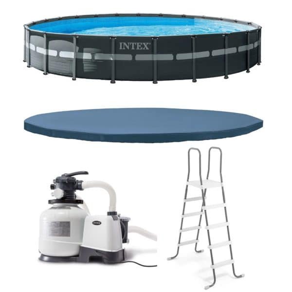 Intex 24′ x 52″ Ultra XTR™ Frame Pool Set with Sand Filter Pump