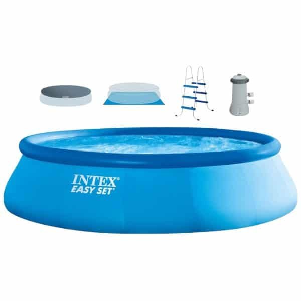 Intex 15′ x 42″ Easy Set Round Swimming Pool Complete Set