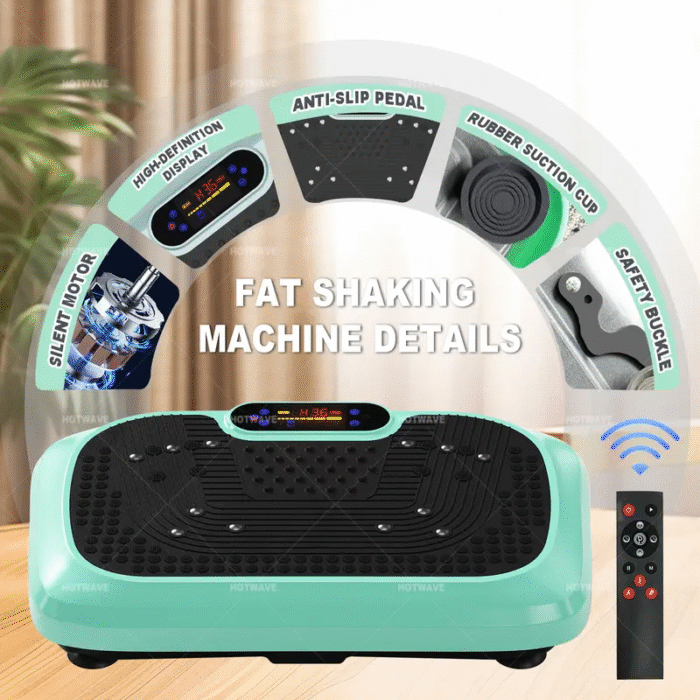 HOTWAVE Vibration Plate Machine, 450 Ibs Weight Capacity, Lymphatic Drainage Machine,Full Body Workout Vibration Plate, Home Gym Equipment for Health - Image 2