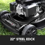 PowerSmart Self Propelled Gas Lawn Mower 22-inch with 170cc 4-Cycle OHV Engine RWD Single-Speed 2-in-1 Mulch and Bagger - Image 4