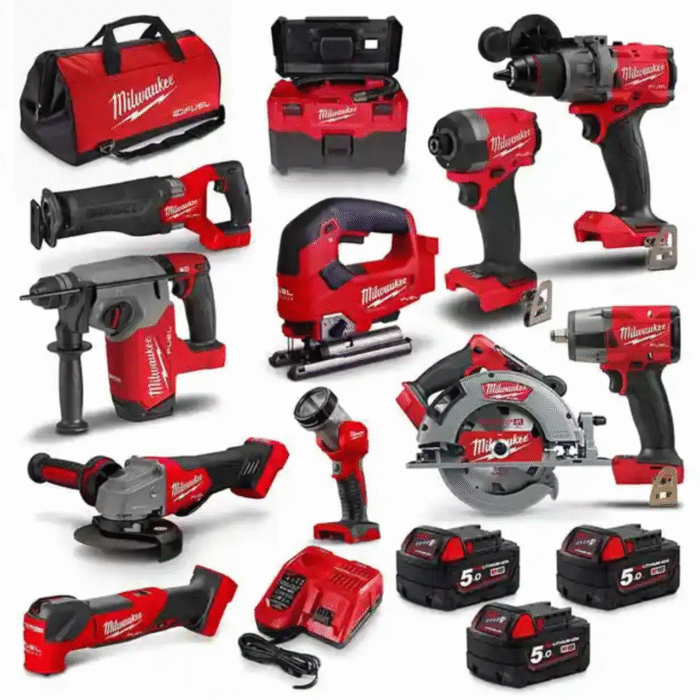 MILWAUKEE 18V FUEL™ 11 Piece 3 x 5.0Ah Combo Kit Power Pack M18FPP11A3503B - Image 1