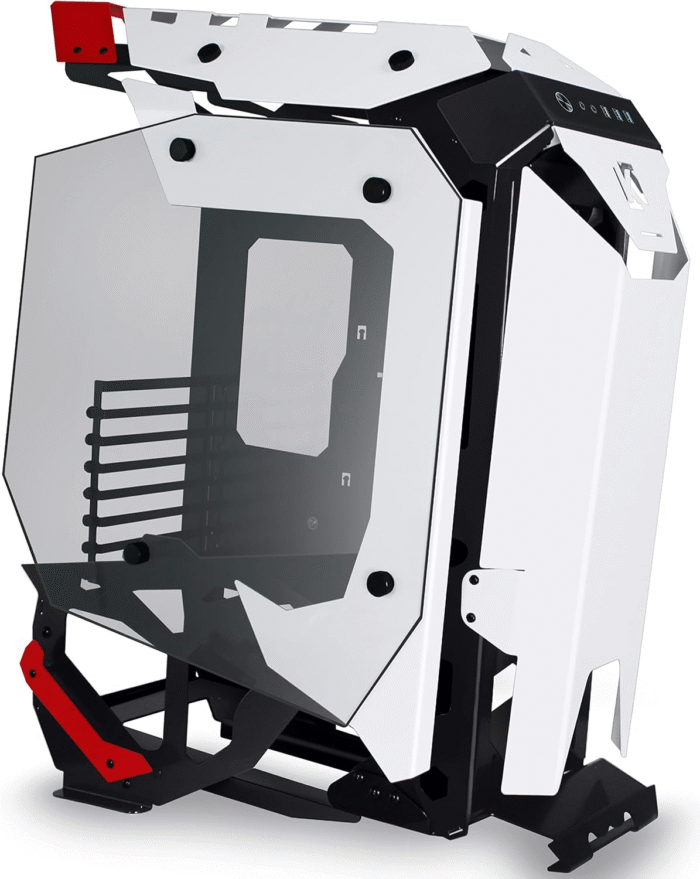 KEDIERS C650 Mech PC Case - ATX Tower Gaming Computer Case with Tempered Glass,White Visit the KEDIERS Store - Image 8