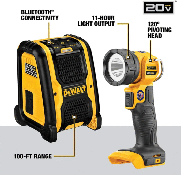 DEWALT 20V Max Cordless Drill Combo Kit, 10-Tool (DCK1020D2) - Image 7
