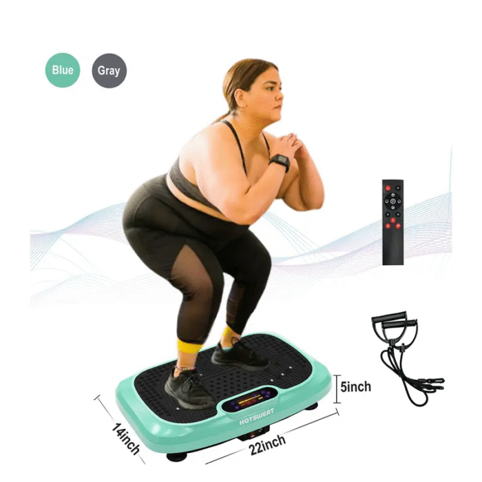 HOTWAVE Vibration Plate Machine, 450 Ibs Weight Capacity, Lymphatic Drainage Machine,Full Body Workout Vibration Plate, Home Gym Equipment for Health - Image 1