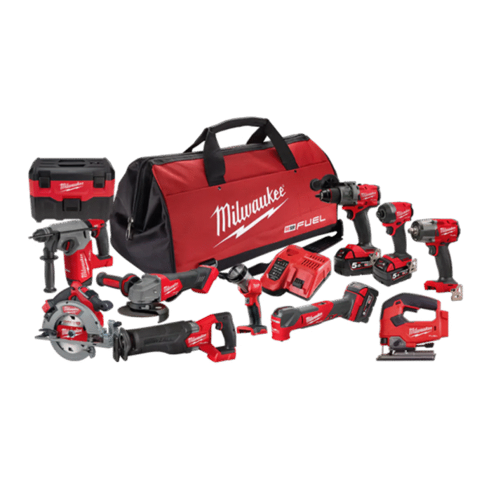 MILWAUKEE 18V FUEL™ 11 Piece 3 x 5.0Ah Combo Kit Power Pack M18FPP11A3503B - Image 2