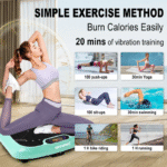 HOTWAVE Vibration Plate Machine, 450 Ibs Weight Capacity, Lymphatic Drainage Machine,Full Body Workout Vibration Plate, Home Gym Equipment for Health - Image 3