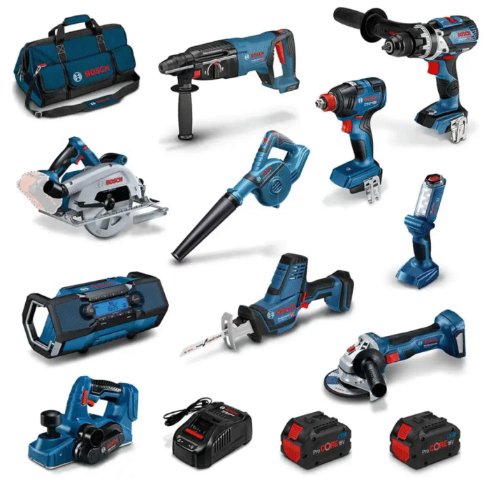 BOSCH PROCORE18V Brushless 10 Piece 2 x 8.0Ah Combo Kit 0615990M9Y - Image 1