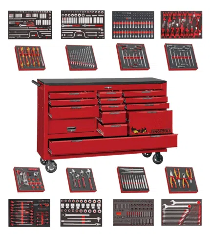 Teng Tools 608-Piece 67" Wide Juggernaut EVA Foam Tool Kit - TCW813UNBK-EVA