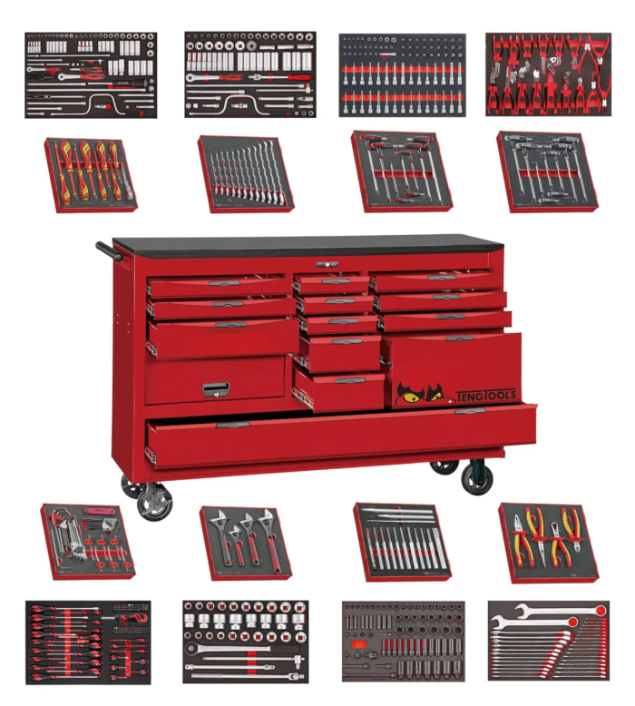 Teng Tools 608-Piece 67" Wide Juggernaut EVA Foam Tool Kit - TCW813UNBK-EVA - Image 1