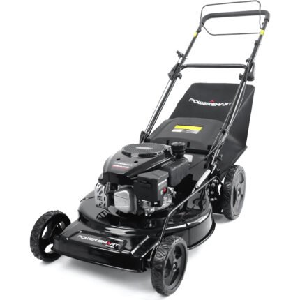 PowerSmart Self Propelled Gas Lawn Mower 22-inch with 170cc 4-Cycle OHV Engine RWD Single-Speed 2-in-1 Mulch and Bagger