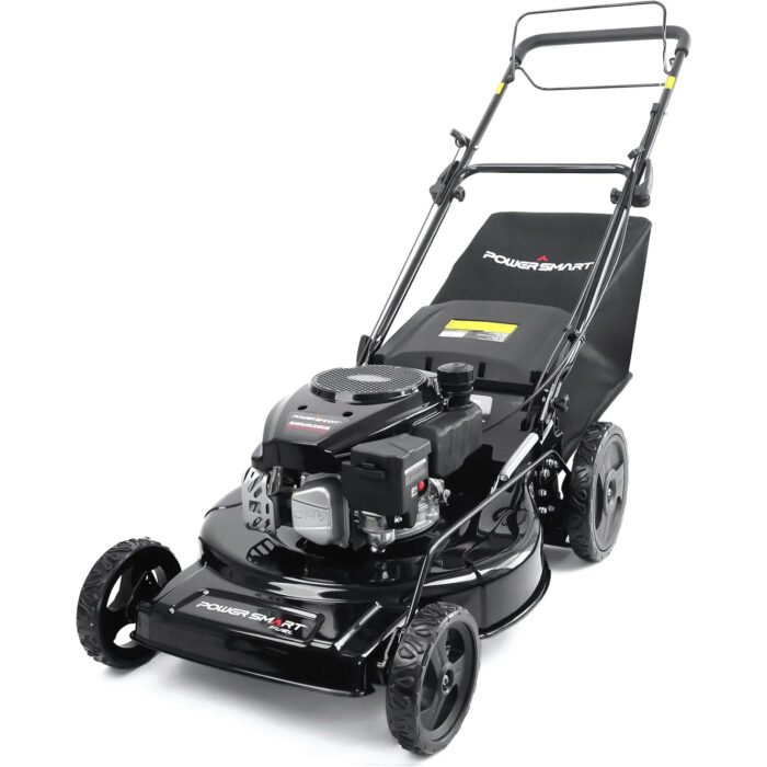 PowerSmart Self Propelled Gas Lawn Mower 22-inch with 170cc 4-Cycle OHV Engine RWD Single-Speed 2-in-1 Mulch and Bagger - Image 1