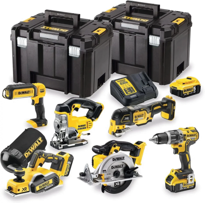 DeWalt 18V Cordless Power Tool Kit, Ideal for Wood Working, DCK665P3T-GB. - Image 1