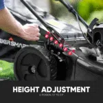 PowerSmart Self Propelled Gas Lawn Mower 22-inch with 170cc 4-Cycle OHV Engine RWD Single-Speed 2-in-1 Mulch and Bagger - Image 6