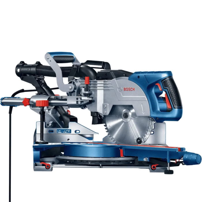 Bosch Professional GT GCM 8 SJL + GTA 2600 Professional Frame Radial Miter Saw, Blue - Image 5