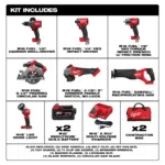 Milwaukee 3697-27 M18 Fuel 7-Tool Combo Kit - Image 9