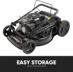 PowerSmart Self Propelled Gas Lawn Mower 22-inch with 170cc 4-Cycle OHV Engine RWD Single-Speed 2-in-1 Mulch and Bagger - Image 7