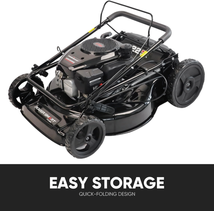 PowerSmart Self Propelled Gas Lawn Mower 22-inch with 170cc 4-Cycle OHV Engine RWD Single-Speed 2-in-1 Mulch and Bagger - Image 7