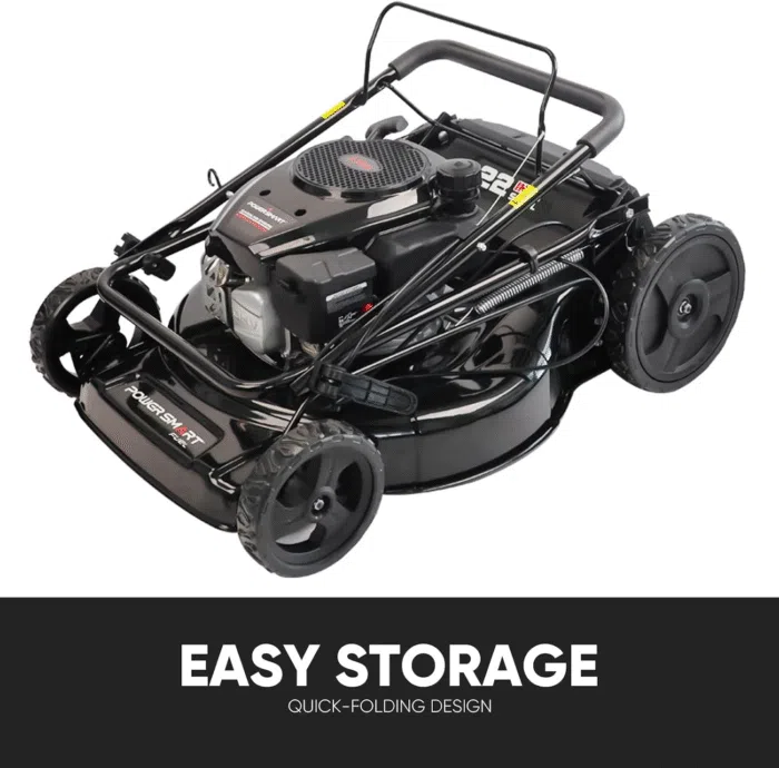 PowerSmart Self Propelled Gas Lawn Mower 22-inch with 170cc 4-Cycle OHV Engine RWD Single-Speed 2-in-1 Mulch and Bagger - Image 7